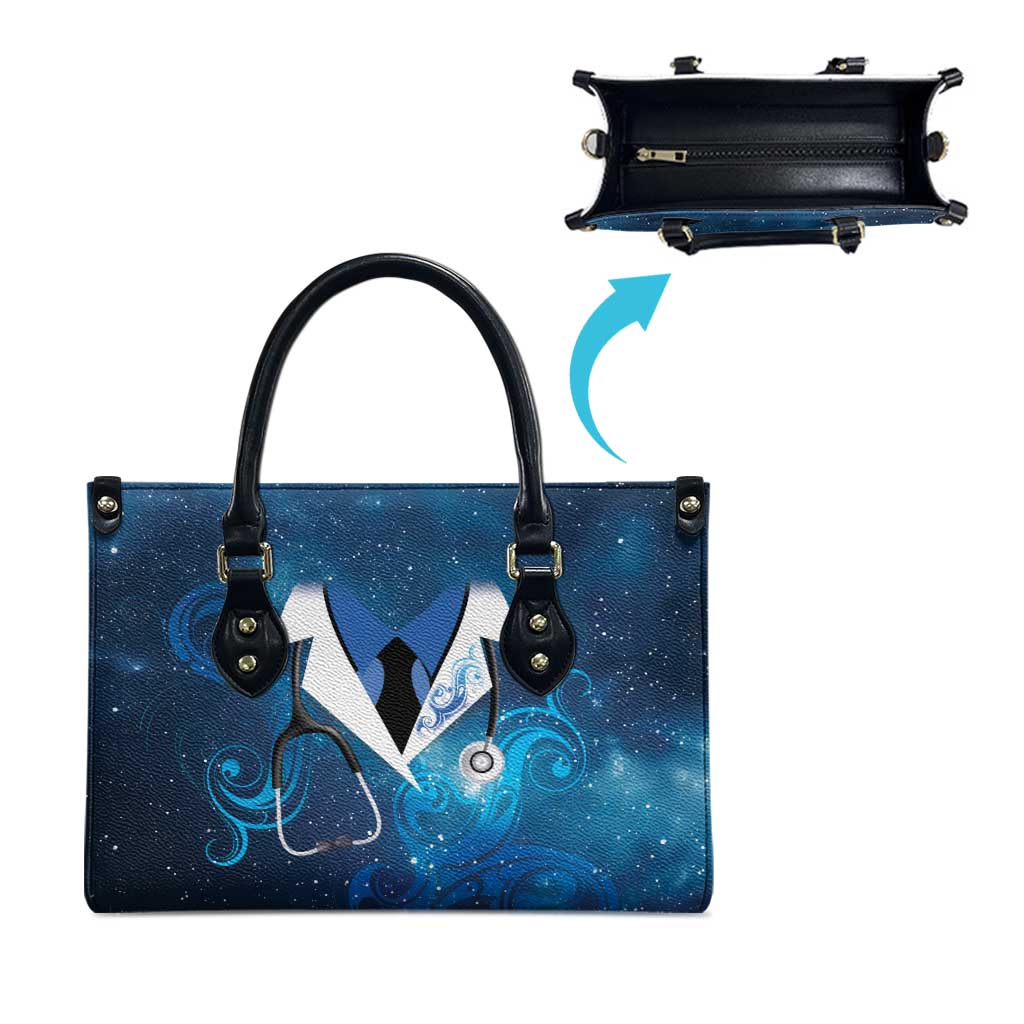 New Zealand Nurses RN Leather Bag Galaxy Stethoscope Maori Motif