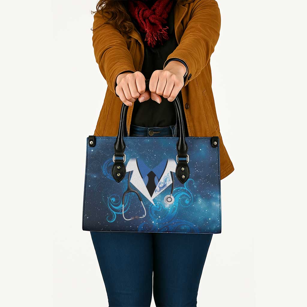 New Zealand Nurses RN Leather Bag Galaxy Stethoscope Maori Motif