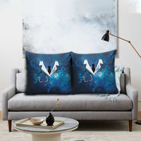 New Zealand Nurses RN Pillow Cover Galaxy Stethoscope Maori Motif