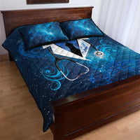 New Zealand Nurses RN Quilt Bed Set Galaxy Stethoscope Maori Motif