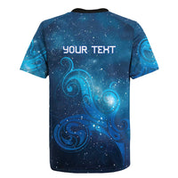 New Zealand Nurses RN Personalised Rugby Jersey Galaxy Stethoscope Maori Motif