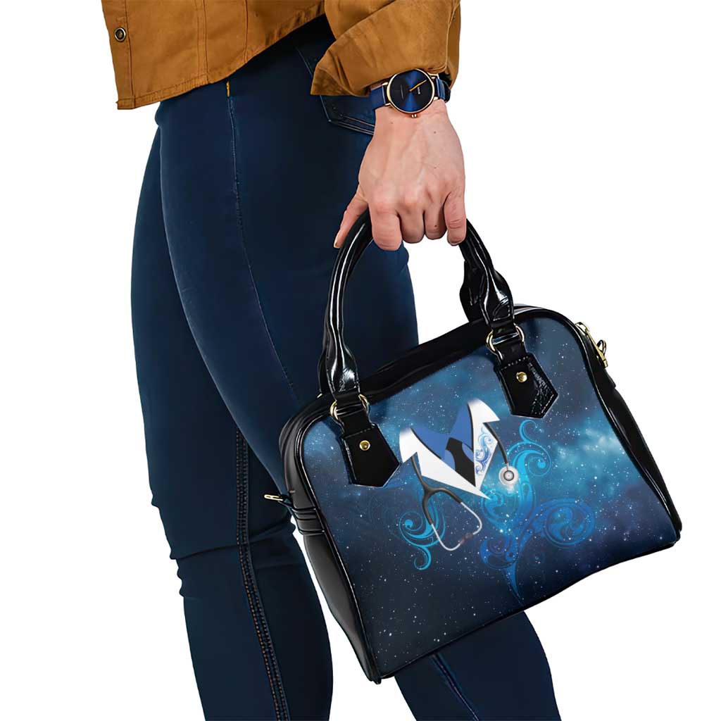 New Zealand Nurses RN Shoulder Handbag Galaxy Stethoscope Maori Motif