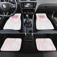 New Zealand Nurses RN Personalised Car Mats Pink Stethoscope Coquette Bow Maori Motif