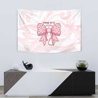 New Zealand Nurses RN Personalised Tapestry Pink Stethoscope Coquette Bow Maori Motif