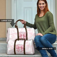 New Zealand Nurses RN Personalised Travel Bag Pink Stethoscope Coquette Bow Maori Motif