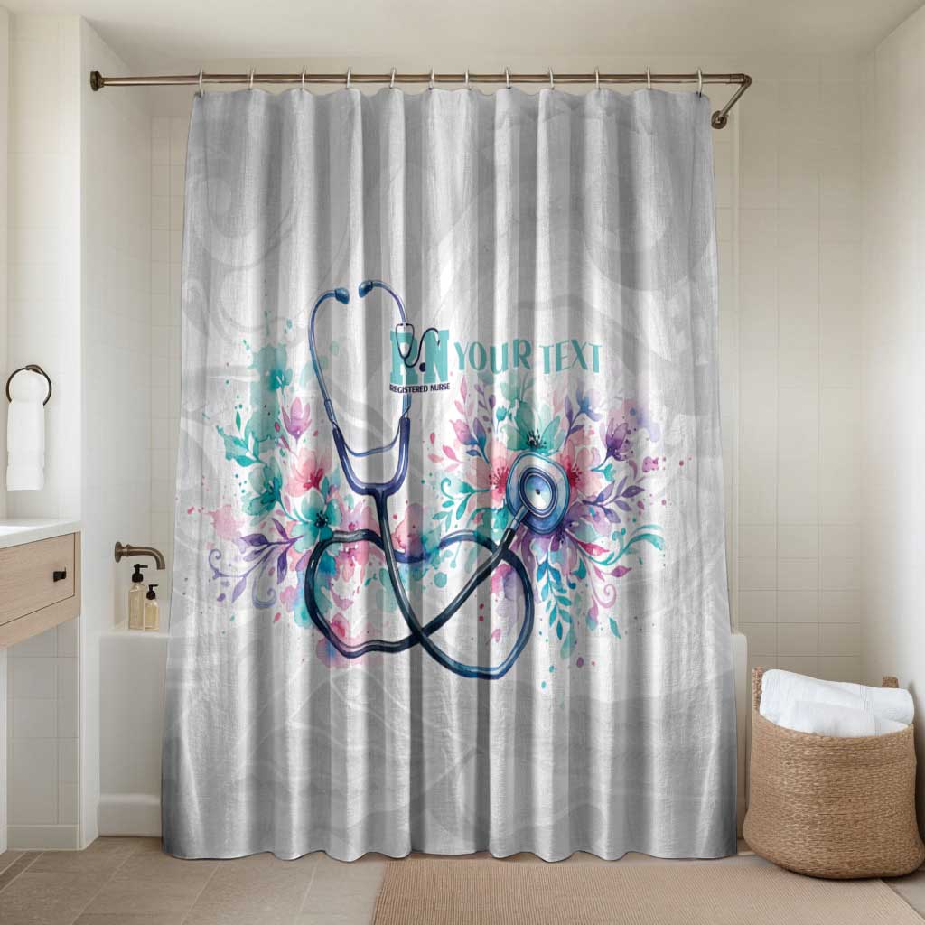 New Zealand Nurses RN Personalised Bathroom Set Stethoscope Floral Maori Motif