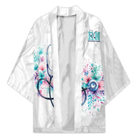 New Zealand Nurses RN Personalised Kimono Stethoscope Floral Maori Motif