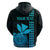 Custom Hawaii Hoodie King Kamehameha Aqua LT9 - Polynesian Pride