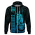 Custom Hawaii Hoodie King Kamehameha Aqua LT9 Zip Hoodie Aqua - Polynesian Pride