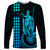 Custom Hawaii Long Sleeve Shirt King Kamehameha - Aqua LT9 Unisex Aqua - Polynesian Pride