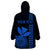 Custom Hawaii Wearable Blanket Hoodie King Kamehameha - Blue LT9 - Polynesian Pride