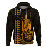 Custom Hawaii Hoodie King Kamehameha Gold LT9 Pullover Hoodie Gold - Polynesian Pride