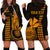 Custom Hawaii Hoodie Dress King Kamehameha - Gold LT9 - Polynesian Pride