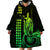 Custom Hawaii Wearable Blanket Hoodie King Kamehameha - Lime LT9 - Polynesian Pride