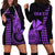 Custom Hawaii Hoodie Dress King Kamehameha - Purple LT9 - Polynesian Pride