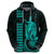 Custom Hawaii Hoodie King Kamehameha Turquoise LT9 - Polynesian Pride