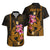 Custom Polynesian Hawaiian Shirt Hawaiian Warriors with Tribal Shark Tattoos - Gold LT9 - Polynesian Pride