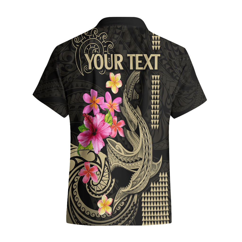 Custom Polynesian Hawaiian Shirt Hawaiian Warriors with Tribal Shark Tattoos - Nude LT9 - Polynesian Pride