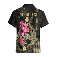Custom Polynesian Hawaiian Shirt Hawaiian Warriors with Tribal Shark Tattoos - Nude LT9 - Polynesian Pride