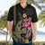 Custom Polynesian Hawaiian Shirt Hawaiian Warriors with Tribal Shark Tattoos - Nude LT9 - Polynesian Pride