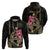 Custom Polynesian Hoodie Hawaiian Warriors with Tribal Shark Tattoos Nude LT9 - Polynesian Pride