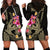 Custom Polynesian Hoodie Dress Hawaiian Warriors with Tribal Shark Tattoos - Nude LT9 - Polynesian Pride