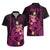 Custom Polynesian Hawaiian Shirt Hawaiian Warriors with Tribal Shark Tattoos - Pink LT9 - Polynesian Pride