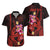 Custom Polynesian Hawaiian Shirt Hawaiian Warriors with Tribal Shark Tattoos - Red LT9 - Polynesian Pride