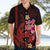 Custom Polynesian Hawaiian Shirt Hawaiian Warriors with Tribal Shark Tattoos - Red LT9 - Polynesian Pride