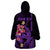 Custom Polynesian Wearable Blanket Hoodie Hawaiian Warriors with Tribal Shark Tattoos - Purple LT9 - Polynesian Pride