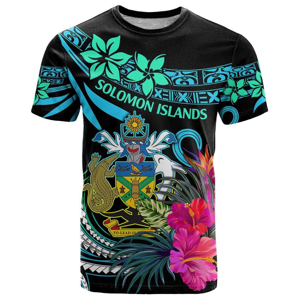 Solomon Islands T Shirt Happy Independence Day LT9 Blue - Polynesian Pride
