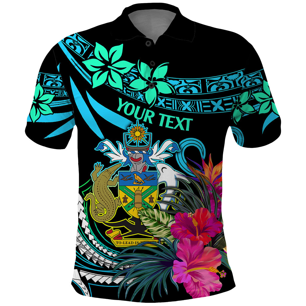 Custom Solomon Islands Polo Shirt Happy Independence Day LT9 Blue - Polynesian Pride