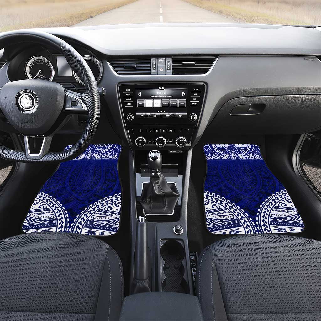 Personalised Samoa Coat Of Arms Car Mats With Polynesian Pattern Version LT9