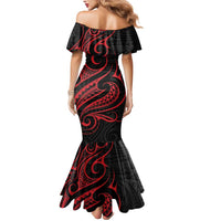 Tahitian Coat Of Arm and Tiare Flower Mermaid Dress Polynesian Tribal Tattoo LT9 - Polynesian Pride