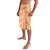 Tahitian Tiare Flower Lavalava Gold Polynesian Pattern