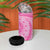 Tahitian Tiare Flower 4 in 1 Can Cooler Tumbler Pink Polynesian Pattern