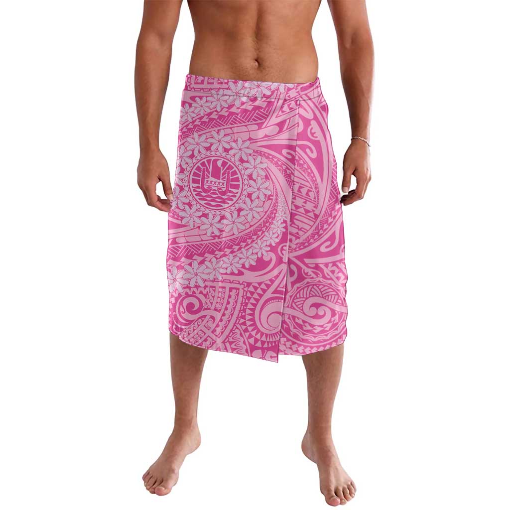 Tahitian Tiare Flower Lavalava Pink Polynesian Pattern