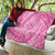 Tahitian Tiare Flower Quilt Pink Polynesian Pattern