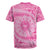 Tahitian Tiare Flower Rugby Jersey Pink Polynesian Pattern