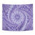 Tahitian Tiare Flower Tapestry Violet Polynesian Pattern