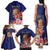 Personalised Tokelau Tropical Hibiscus Family Matching Tank Maxi Dress and Hawaiian Shirt With Polynesian Plumeria Tattoo