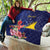 Personalised Tokelau Tropical Hibiscus Quilt With Polynesian Plumeria Tattoo