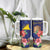 Personalised Tokelau Tropical Hibiscus Tumbler With Handle With Polynesian Plumeria Tattoo