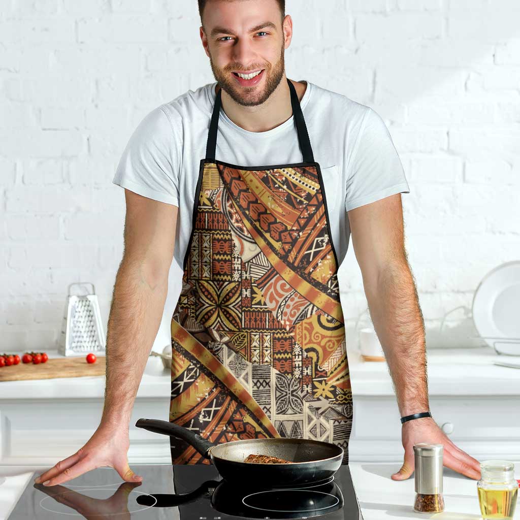 Hawaiian Style Tapa Apron Vintage Seamless Pattern - Polynesian Pride