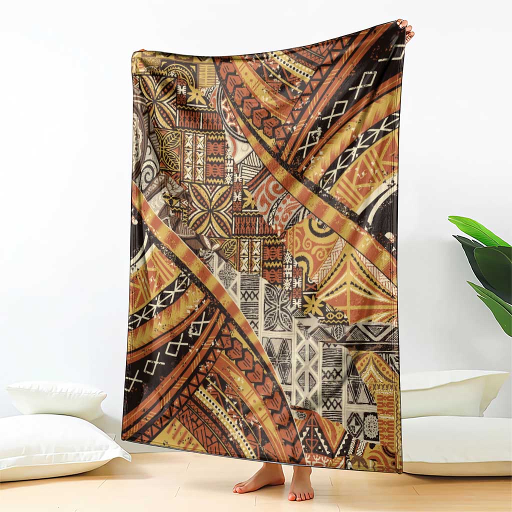 Hawaiian Style Tapa Blanket Vintage Seamless Pattern - Polynesian Pride