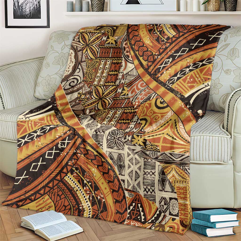 Hawaiian Style Tapa Blanket Vintage Seamless Pattern - Polynesian Pride