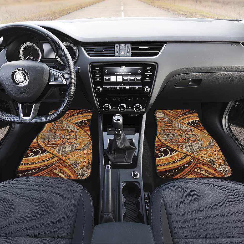 Hawaiian Style Tapa Car Mats Vintage Seamless Pattern - Polynesian Pride