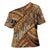 Hawaiian Style Tapa Cross Shoulder Shirt Vintage Seamless Pattern - Polynesian Pride