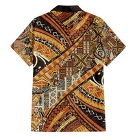 Hawaiian Style Tapa Family Matching Long Sleeve Bodycon Dress and Hawaiian Shirt Vintage Seamless Pattern LT9 - Polynesian Pride