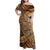 Hawaiian Style Tapa Family Matching Off Shoulder Maxi Dress and Hawaiian Shirt Vintage Seamless Pattern - Polynesian Pride